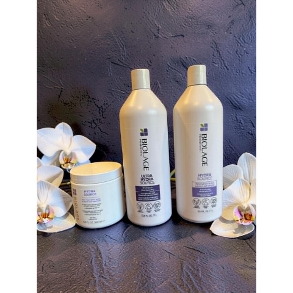 Biolage Hydra Source Shampoo & Conditioner Conditioning Balm 33.8 oz Mask 16.9